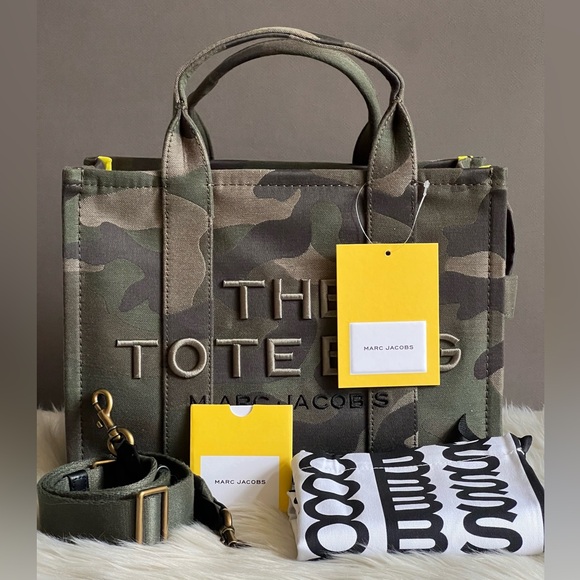 2S4HTT002H03 - Marc Jacobs The Camo Jacquard Medium Tote Bag - Picture 13 of 16